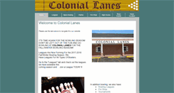 Desktop Screenshot of coloniallanesbowling.com